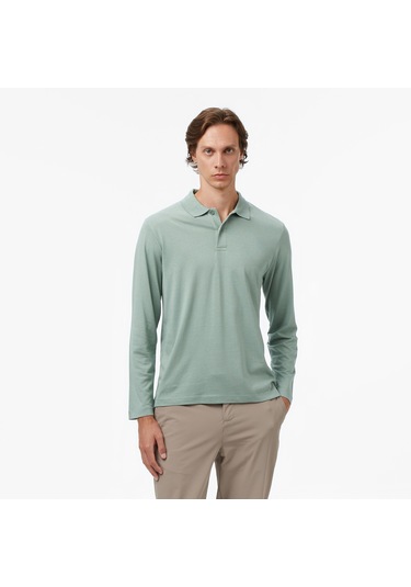 Nautica Erkek Yeşil Classic Fit Polo Yaka T-shirt Düz K57019t Yeşil