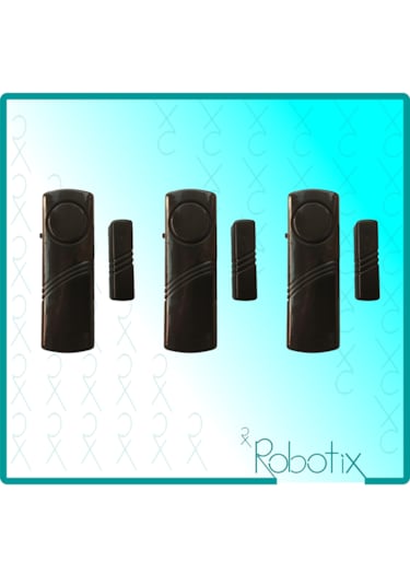 Robotix Rb-4444s Siyah Kapı Pencere Alarmı 3 Adet
