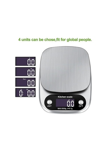 Primepickings Küçük Çok Fonksiyonlu 3kg/0.1g Lcd Dijital Elektronik Mutfak Terazisi Gıda Terazisi Diğer