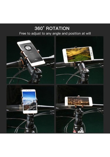 Besthome1 Bm03 Dayanıklı Alüminyum Alaşımlı Bisiklet Telefon Tutucu - Şok Emici Silikonlu, Mavi Renkli, Uygun Tüm Bisikletlere, Mavi