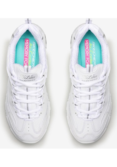 Skechers D'Lites  -  Fresh Start Kadın Beyaz Sneakers 11931 Wsl Beyaz