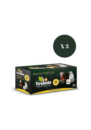 Tirebolu 42 Fincan Poşet Çay 3 x 25'li