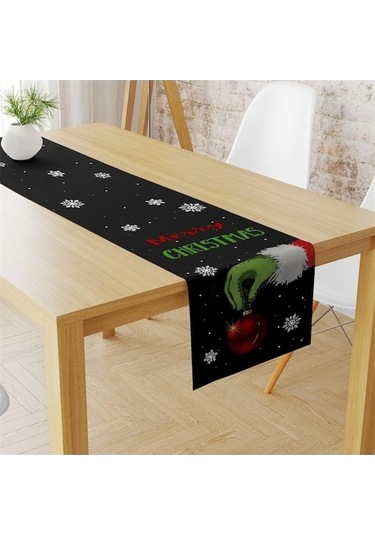 Ankatek Yeni Xıxun Örtüsü Noel Noel Moda Masa Keten Ev Eşyaları Dekorasyon Baskı 8 Ux Çok Renkli - 0.80 X 100 Çok Renkli