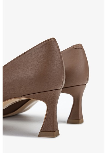 Valmenti Sergio Kadın Taba Hakiki Deri Topuklu Ayakkabı 613 27596 Bn Ayk Y24 Taba