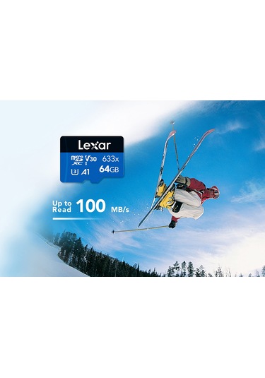 Lexar 633x 64 Gb Micro Sd Kart, Microsdxc Uhs-ı Kart W/o Sd