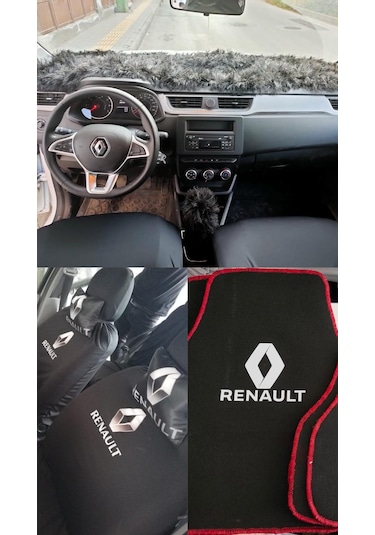 Renault servis kılıfı, paspas , konsol örtülü dolu dolu set
