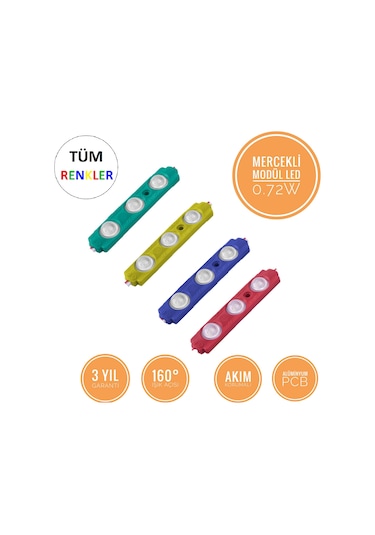 Amber Led Mercekli Modül Led 1.5 W 390455998