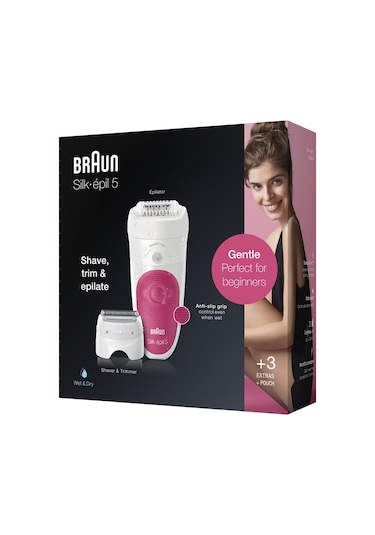Braun Silk-épil 5 5600 Sensosmart, Kablosuz, Islak&kuru, 3 Ek Par