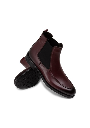Deery Hakiki Deri Bordo Erkek Chelsea Bot - 01953mbrdc01