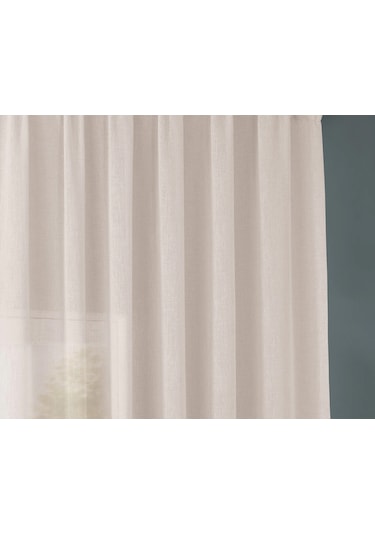 Evdepo Home Kullanıma Hazır Keten Tül Perde (541075355)