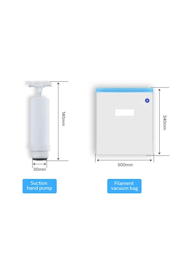 Singree 3d Yazıcı Vakumlu Saklama Torbası Seti 10 Adet Torba + El Pompası + Kıskaç
