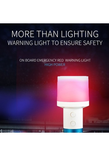 Cbtx Ch23036 Çift Işıklı El Feneri Su Geçirmez Led Boncuklar Çok Renkli Gece Lambası Kaymaz Taşınabilir El Feneri Siyah