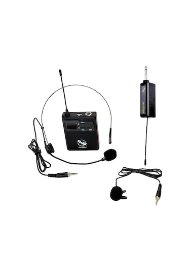 Pawer Pw-265y Kablosuz Uhf Yaka-headset Kafa Mikrofonu
