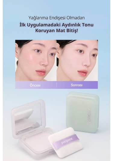 Perıpera Filter Fit Blur Pact 01 Blur Mint