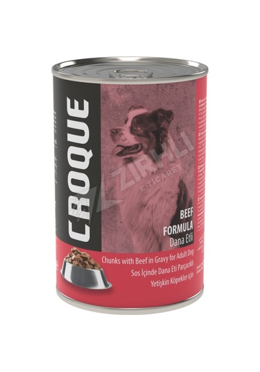 Croque Dana Etli Konserve Yetişkin Köpek Maması 400 G