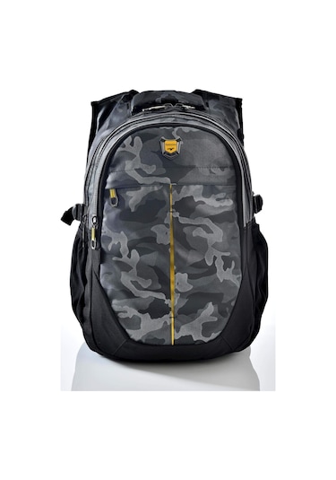 Relaxion 2235 Gri Kamuflaj Desenli Okul Sırt Çantası