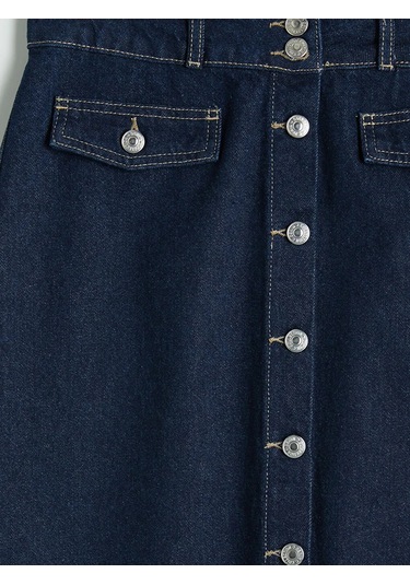 Lc Waikiki İndigo Regular Fit A Kesim Jean Etek Indigo