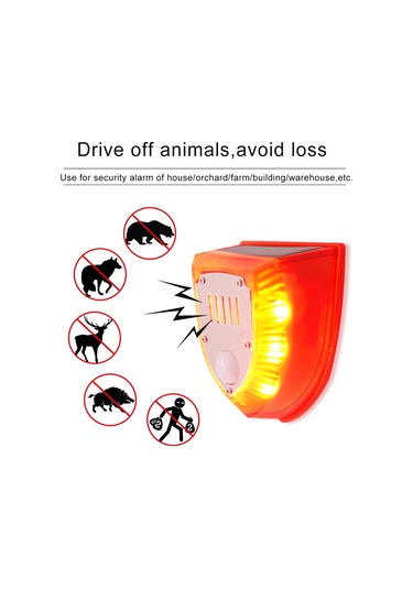 Pir Hareket Sensörlü Güneş Enerjili Flaş Işığı Alarm Hs6936-1