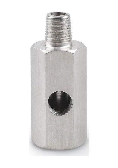 Kosona 303 Paslanmaz Çelik 1/8 Bspt Erkek-npt Dişi Adaptör, Turbo Yağ Besleme Hattı Ve Yağ Basıncı Göstergesi İçin T Tipi Bağlantı Elemanı