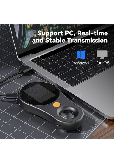 Novahub Siyah/beyaz Renk Seçenekli, 500x Büyütmeli, 2.0 İnç Ips Ekranlı, Type-c Portlu Dijital Büyüteç Siyah Siyah