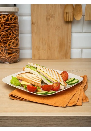 Al' Ternatıva Plastik Yemek Tabakları Seti, 12 Parça 152252210 Bej