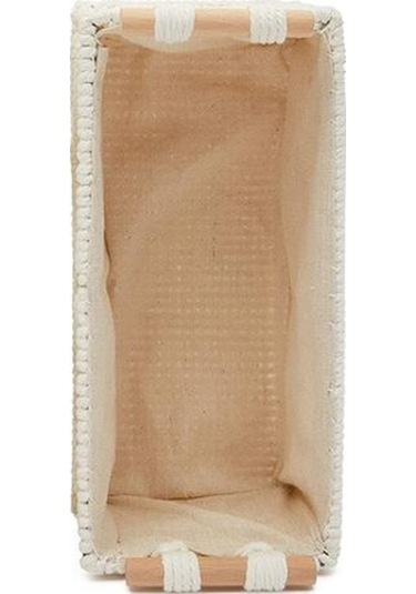 Dokuma Pamuk Halat Depolama Sepeti Çok Fonksiyonlu Doku Kutusu Vintage Dekorasyon Mutfak Oturma Odası Banyo Depolama Sepetleri 1