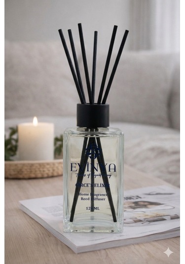 Circe S Elixir Bambu Çubuklu Oda Kokusu 120 Ml Premium & Kalıcı Reed Diffuser Şeftali
