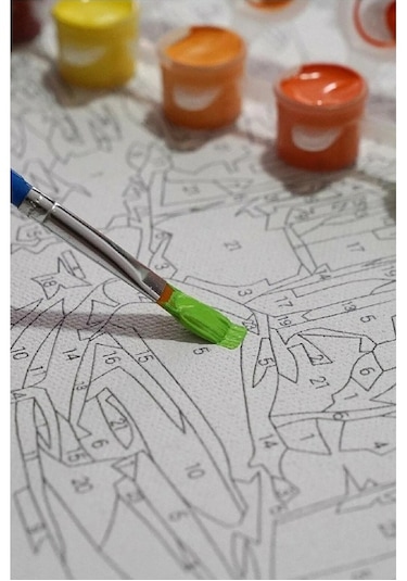 Sayılarla Boyama Tuval Seti 40x50 Cm - Kiraz Çiçeği