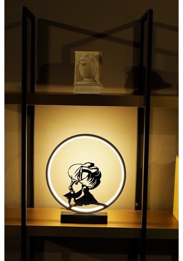Fatih Sultan Mehmet Silüetli Metal Led Masa Lambası Tarihi Figürlü Dekoratif Gece Lambası Fatıhsultanmehmet
