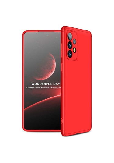 Samsung Uyumlu Galaxy A73 Kılıf Zore Ays Kapak Kırmızı
