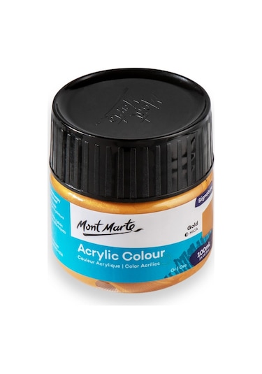 Akrilik Renkli Boya Signature 100ml - Gold Çok Renkli