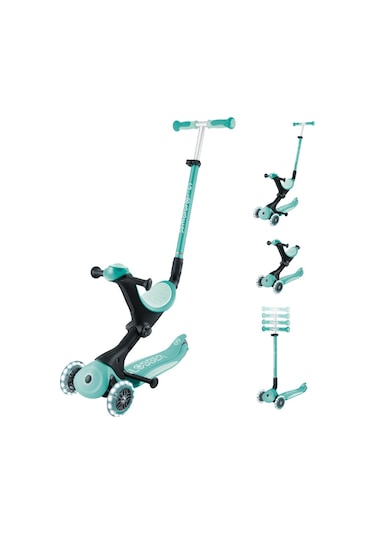Globber Go Up Deluxe Işıklı Scooter - Mint Yeşili Yeşil