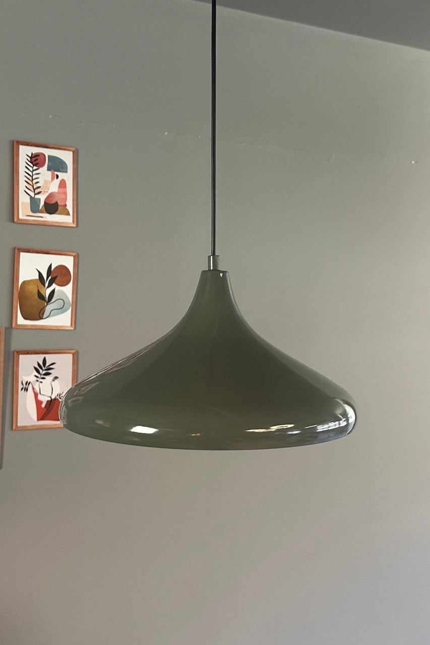 Champion Antrasit Renk Tekli Avize Sarkıt Salon Mutfak Cafe Butik Lamba Aydınlatma Avizeler Antrasit