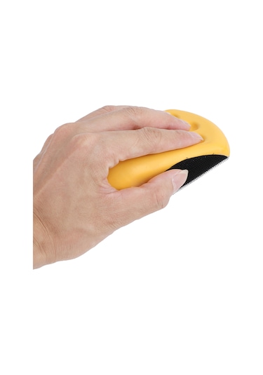 Springsun El Tipi El Fırçası - Pu Köpük, Ergonomik Tasarım, 5"/6" Büyüklük Seçeneği, Bantlı Altı, Uzun Süreli Kullanım İçin Yorulma Azaltır