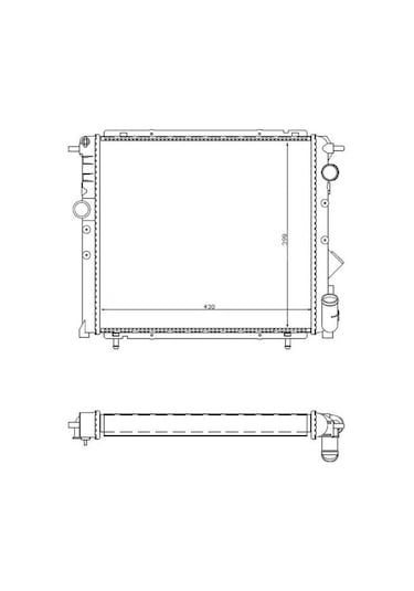 Kalorifer Radyatörü Brazing Clıo Iv Denso Tıp 168x155x26