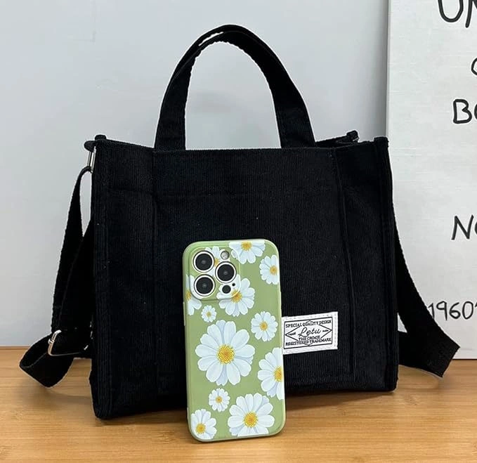 Yuntech01 2023 Yeni Koyu Siyah Kordaj Çanta - Üniversite, İş, Seyahat İçin Çok Amaçlı, Organize Bölmeli Kadın Çanta Çok Renkli