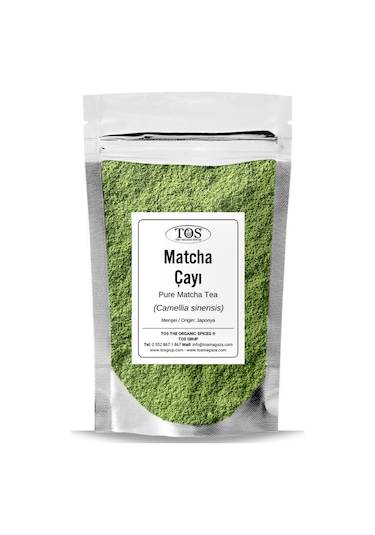 Tos The Organic Spices Saf Matcha Çayı 100 G Pure Matcha Tea