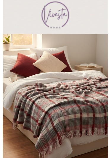 Scotch Battaniye 180 220 Cm Lüks, Yumuşacık Ve Sıcak Tutucu Konfor Battaniyesi Antrasit