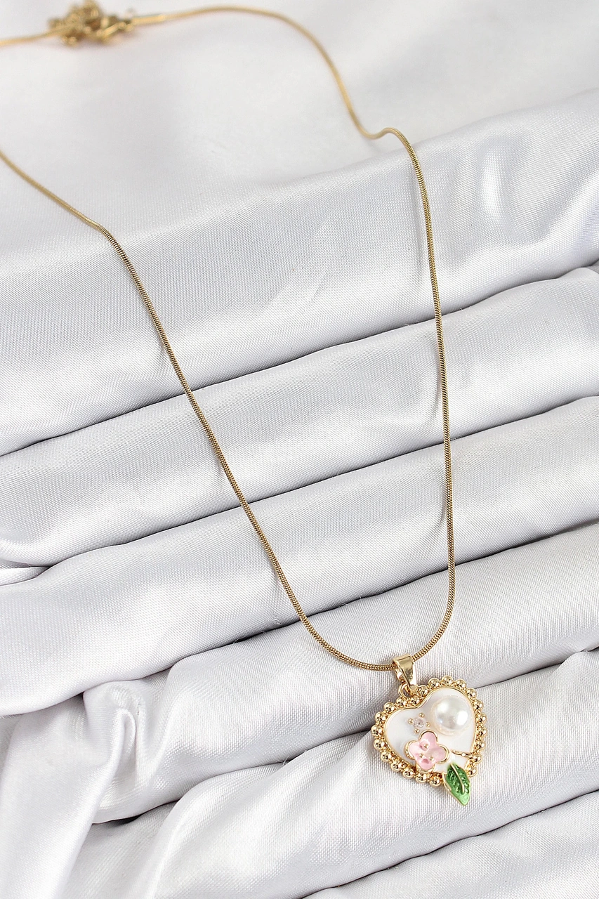 Dodes Dodes 316l Çelik Sanatsal Portre Model Gold Renk Kadın Kolye Tg27bko10486 Çok renkli