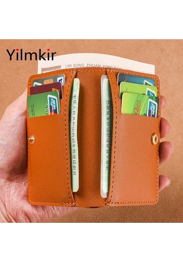 Createtech Sadelik Mini Kadın Cüzdan, Erkekler İçin, Sürücü Belgesi, Kredi Kartı, Purple Mor Mor