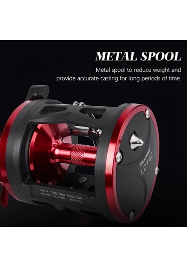 Motion003 Bıllıngs Trolling Davul Balikçilik Makinesi Kirmizi Sol El Ld40 3.8:1 Disli Orani 15kg Cekis 3 1 Rulo Rulmanlar Sol Sag El Secenekli Tuzlu Tatlisu Balikcilik Makinesi