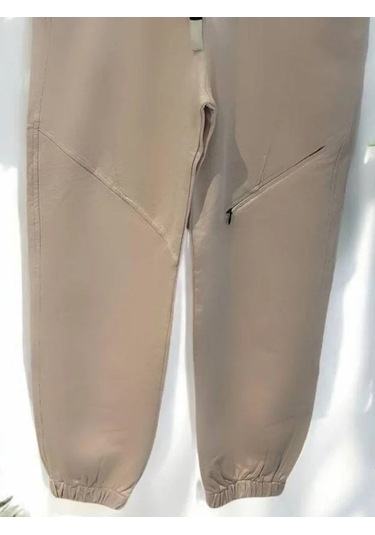 Erkek Çocuk Pamuklu Beli Lastikli Eşofman Alt-15127 Bej