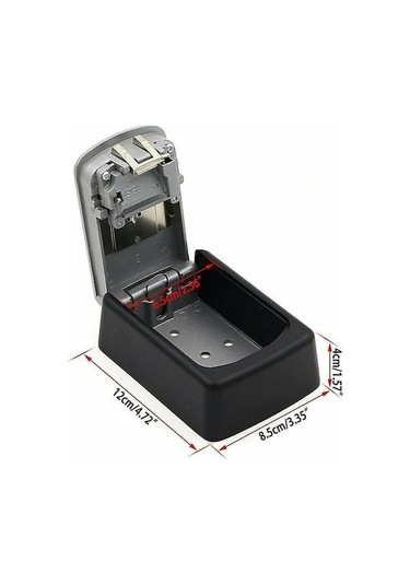 Ximistore9 Tam Metal Gri Duvar Tipi Anahtar Sandığı, Dijital Şifre Korumalı, İç/diş Mekanlar, Garaj, Bahçe, Mağaza Uygun - 903 Model