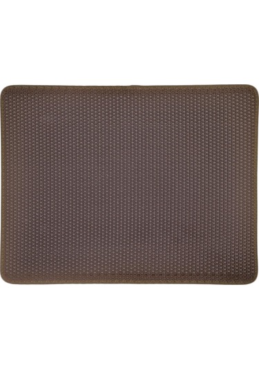 Su Geçirmez Kedi Kumu Mat Pad Premium Çift Kedi Kumu Kutusu Trapper Mat Pad Su Geçirmez Taban Katmanı İle Büyük Petek Eva Köpük Kauçuk 30x30cm