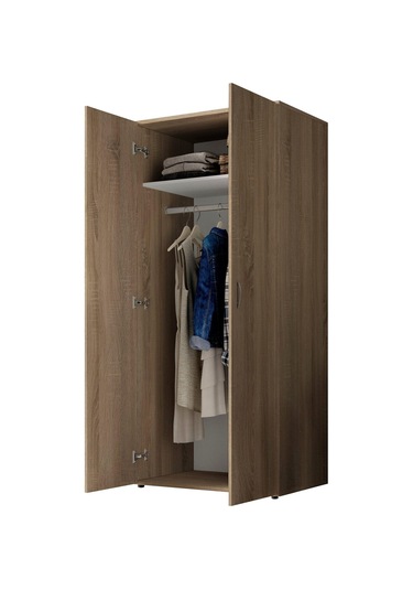 Ada Giyinme Dolabı - Çok Amaçlı Dolap - Gardırop 80 Cm-2 Kapaklı