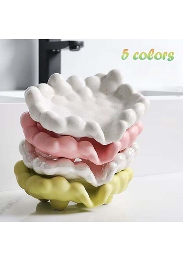 Novahub Gümüş 2024 Yeni Tasarım Sabun Tepsisi İskandinav Seramik Kabarcık Sabun Zarif Kutu Dr Tuvalet Sabunu Kutusu Otel Sabunluk 56969993 Gümüş