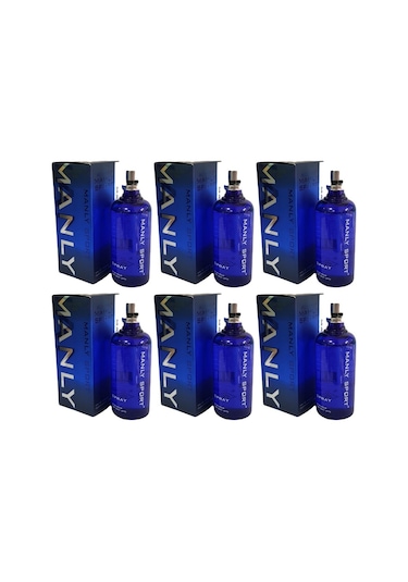 Manly Sport EDC 125 ML Erkek Parfüm 6 Adet
