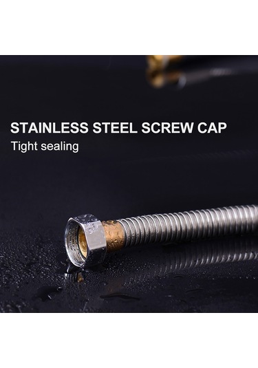 Lemestar 3 Metre Çelik Banyo Hortumu, Yaşlılar Ve Evcil Hayvanlar İçin Uygun, Chrome Kaplama, Patlama Dayanıklı Diğer