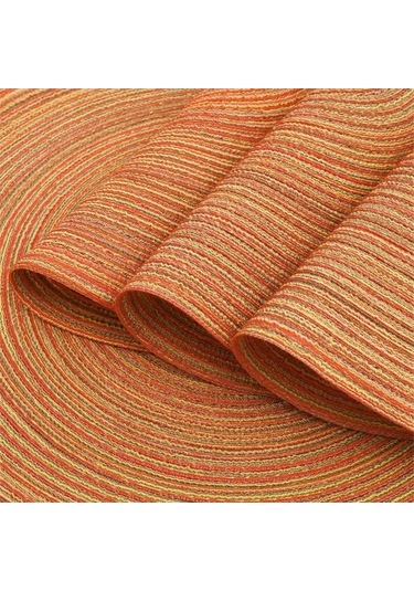 Ulzyvf Yuvarlak Yıkanabilir Servisi Servisi Örgülü İnç Diğer Amerikan Amerikan Adet 15 Ex Diğer