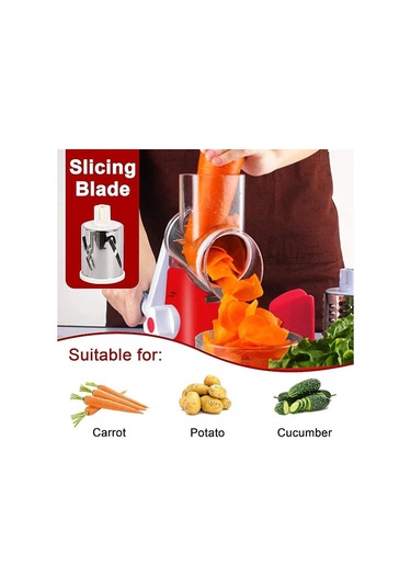 Döner Peynir Rendesi, Mutfak Rendesi, 3 Farklı Tipte Değiştirilebilir Paslanmaz Çelik Bıçaklı Verimli Sebze Kesici Diğer